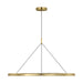 Visual Comfort Modern - LED Chandelier - Cloak - Hand-Rubbed Antique Brass- Union Lighting Luminaires Decor