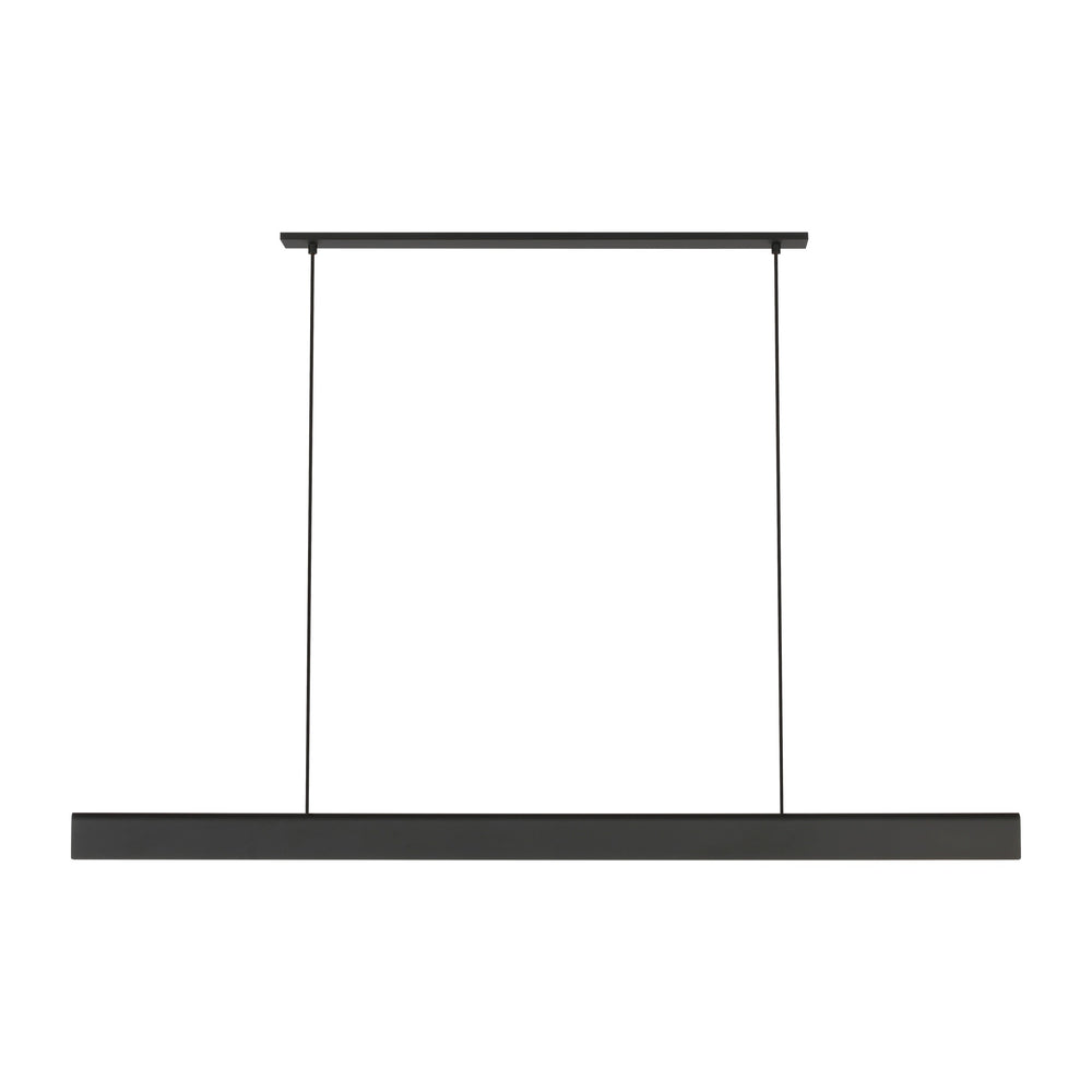 Visual Comfort Modern - LED Linear Chandelier - Cloak - Nightshade Black- Union Lighting Luminaires Decor