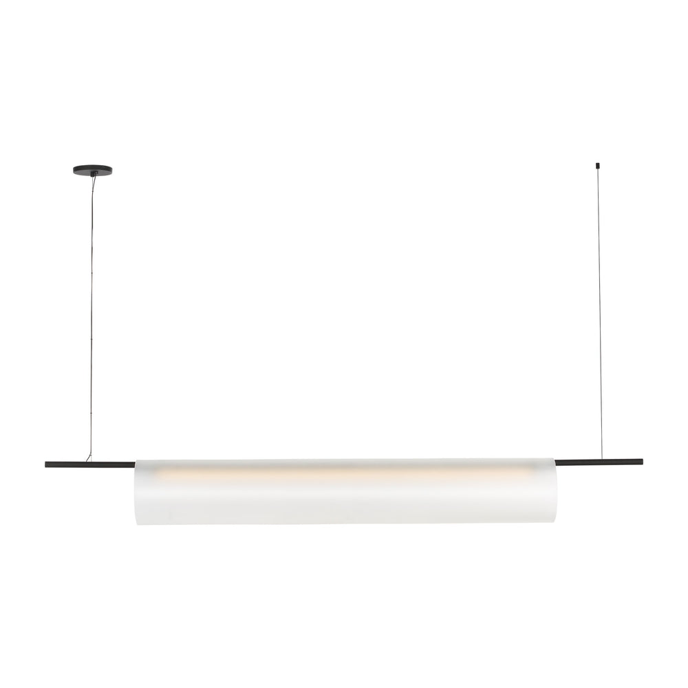 Visual Comfort Modern - LED Linear Chandelier - Trace - Nightshade Black- Union Lighting Luminaires Decor