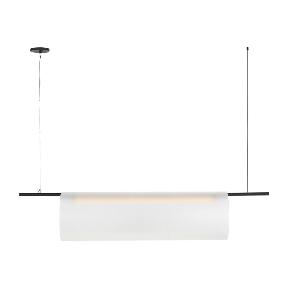 Visual Comfort Modern - LED Linear Chandelier - Trace - Nightshade Black- Union Lighting Luminaires Decor