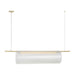Visual Comfort Modern - LED Linear Chandelier - Trace - Hand-Rubbed Antique Brass- Union Lighting Luminaires Decor