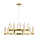 Visual Comfort Modern - LED Chandelier - Sagrada - Hand-Rubbed Antique Brass- Union Lighting Luminaires Decor