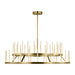 Visual Comfort Modern - LED Chandelier - Sagrada - Hand-Rubbed Antique Brass- Union Lighting Luminaires Decor
