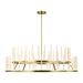 Visual Comfort Modern - LED Chandelier - Sagrada - Hand-Rubbed Antique Brass- Union Lighting Luminaires Decor