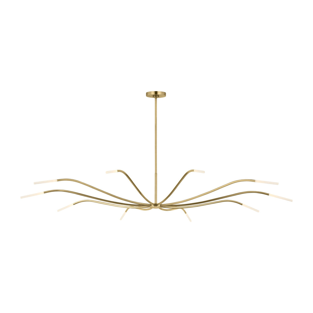 Visual Comfort Modern - LED Chandelier - Lajos - Hand-Rubbed Antique Brass- Union Lighting Luminaires Decor