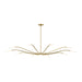 Visual Comfort Modern - LED Chandelier - Lajos - Hand-Rubbed Antique Brass- Union Lighting Luminaires Decor