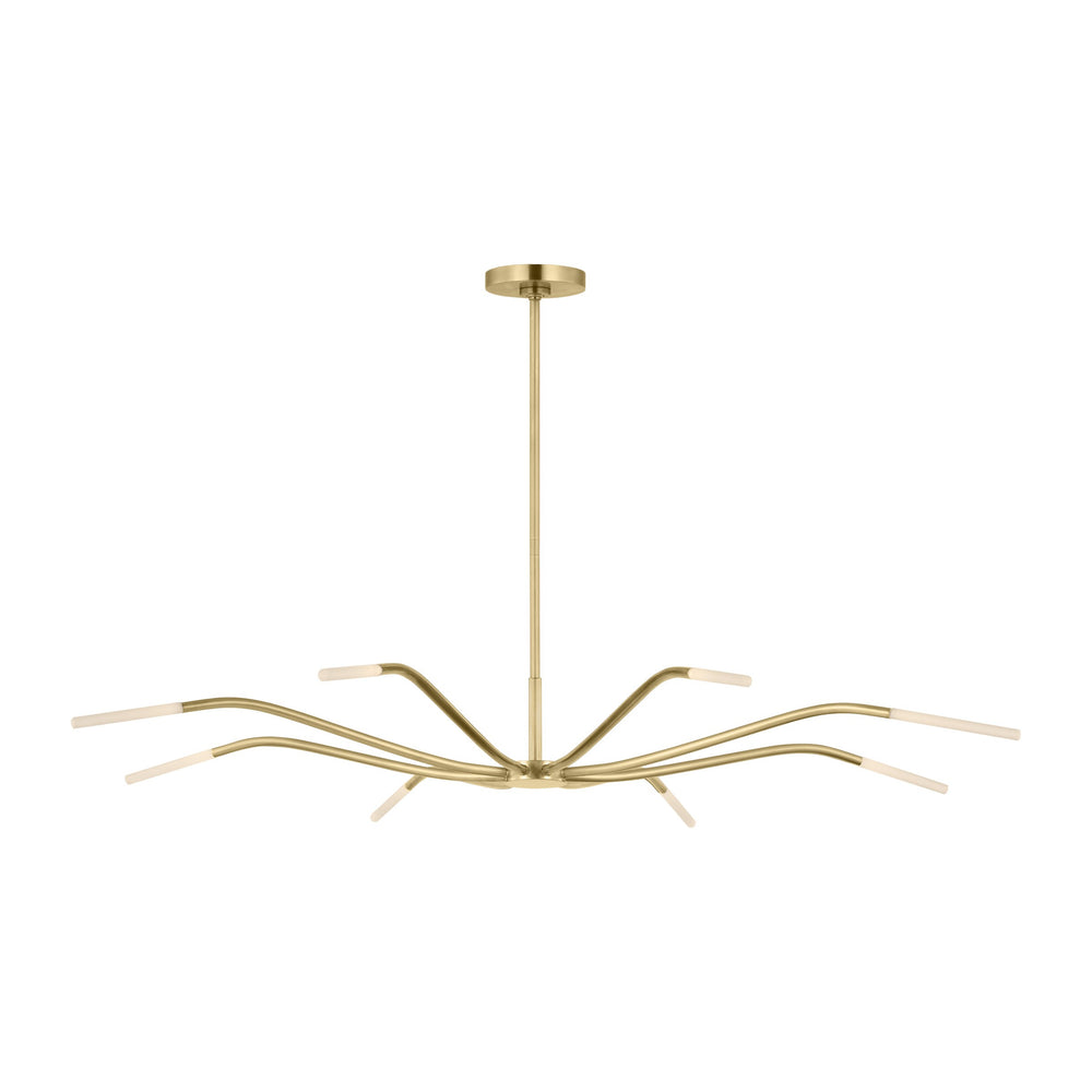 Visual Comfort Modern - LED Chandelier - Lajos - Hand-Rubbed Antique Brass- Union Lighting Luminaires Decor