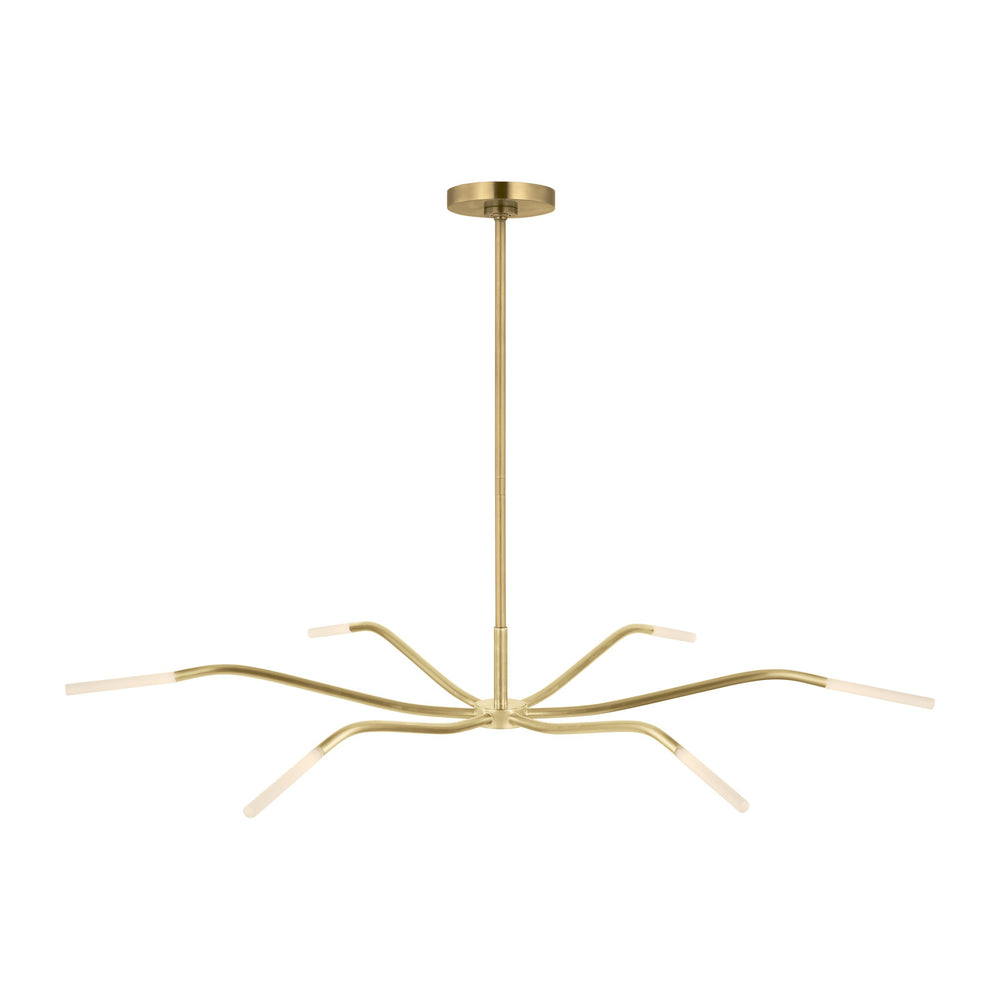 Visual Comfort Modern - LED Chandelier - Lajos - Hand-Rubbed Antique Brass- Union Lighting Luminaires Decor