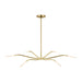 Visual Comfort Modern - LED Chandelier - Lajos - Hand-Rubbed Antique Brass- Union Lighting Luminaires Decor
