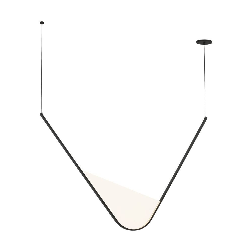Visual Comfort Modern - LED Chandelier - Mizu - Nightshade Black- Union Lighting Luminaires Decor