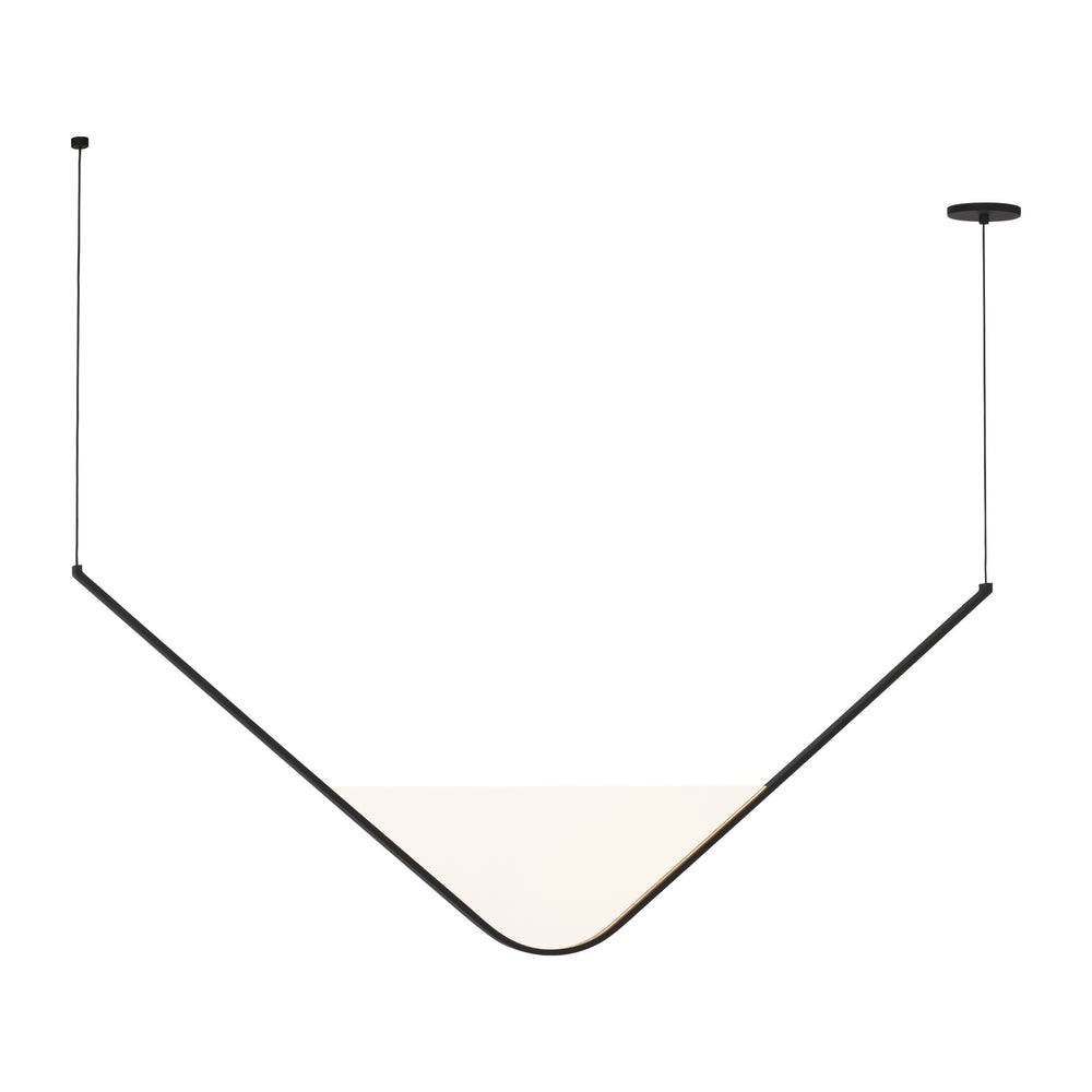 Visual Comfort Modern - LED Chandelier - Mizu - Nightshade Black- Union Lighting Luminaires Decor