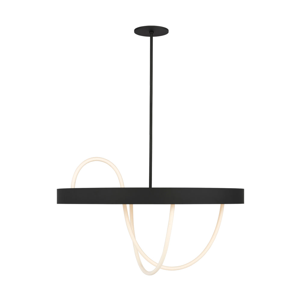 Visual Comfort Modern - LED Chandelier - Uneri - Nightshade Black- Union Lighting Luminaires Decor