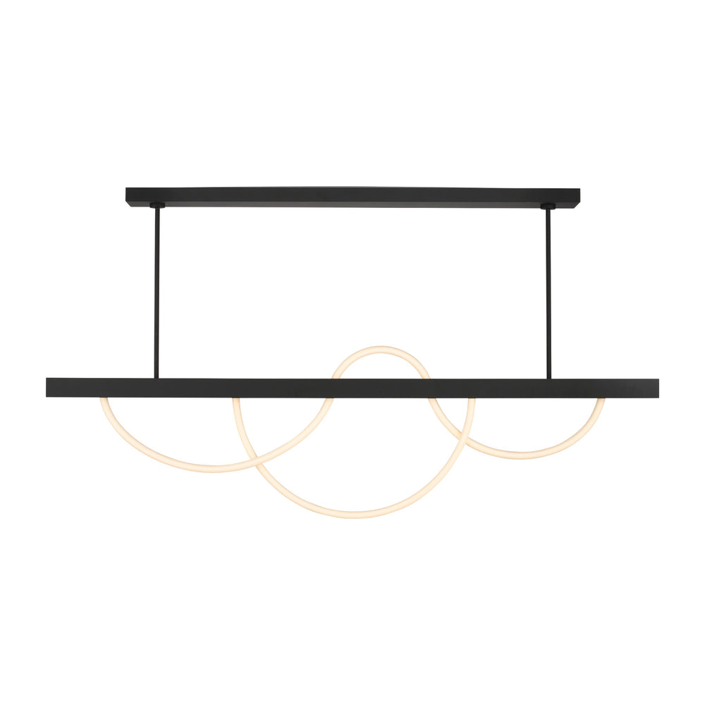 Visual Comfort Modern - LED Linear Chandelier - Uneri - Nightshade Black- Union Lighting Luminaires Decor
