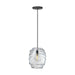 Visual Comfort Modern - One Light Pendant - Audra - Nightshade Black- Union Lighting Luminaires Decor