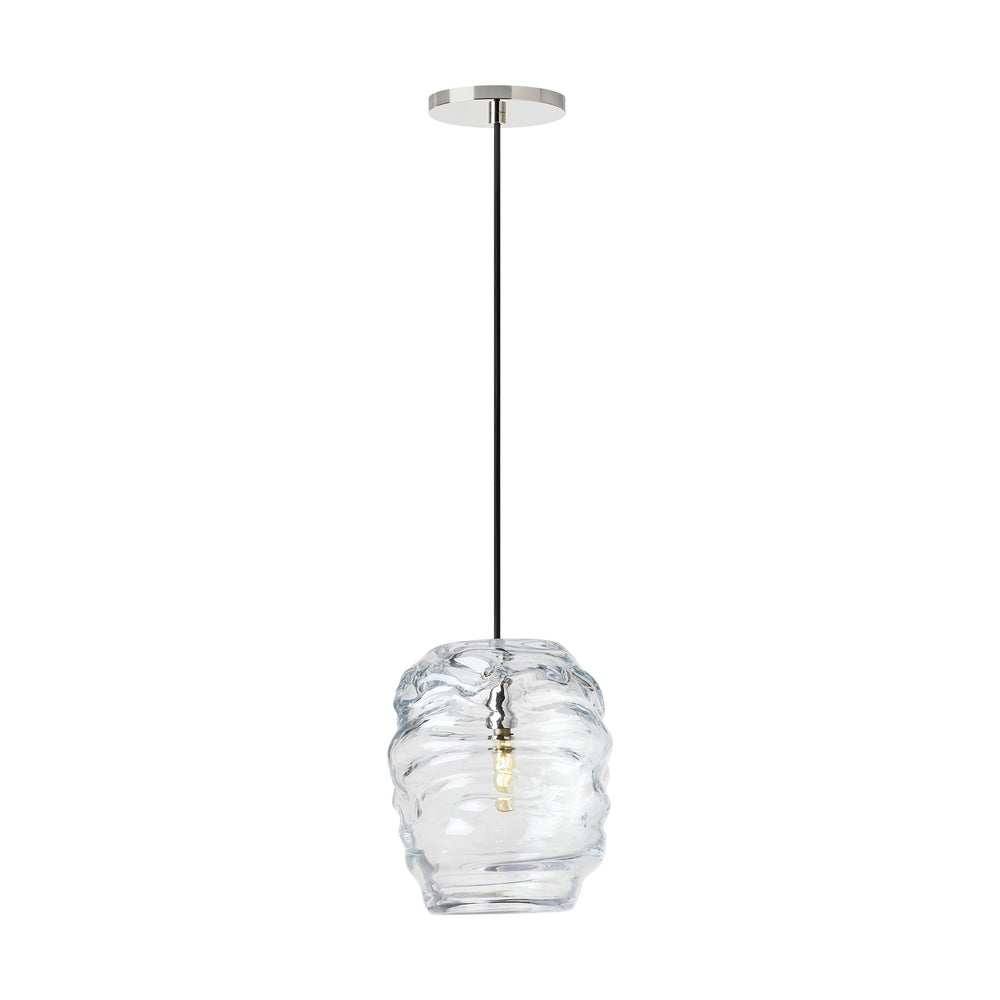 Visual Comfort Modern - One Light Pendant - Audra - Polished Nickel- Union Lighting Luminaires Decor