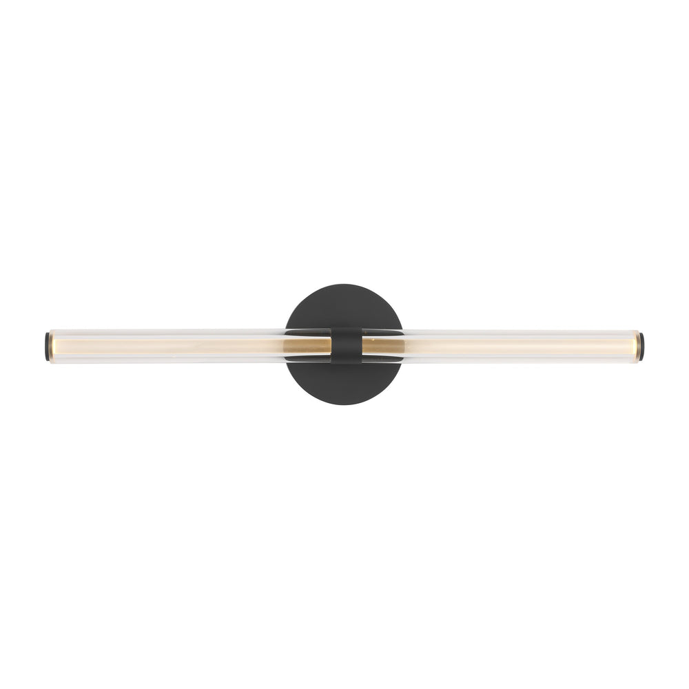 Visual Comfort Modern - LED Vanity - Reiya Round - Nightshade Black- Union Lighting Luminaires Decor