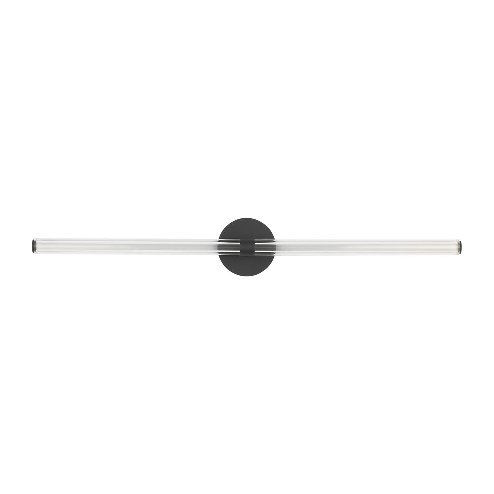 Visual Comfort Modern - LED Vanity - Reiya Round - Nightshade Black- Union Lighting Luminaires Decor