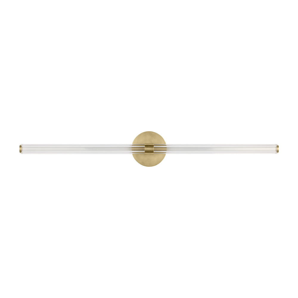 Visual Comfort Modern - LED Vanity - Reiya Round - Hand-Rubbed Antique Brass- Union Lighting Luminaires Decor