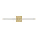 Visual Comfort Modern - LED Vanity - Reiya Square - Hand-Rubbed Antique Brass- Union Lighting Luminaires Decor