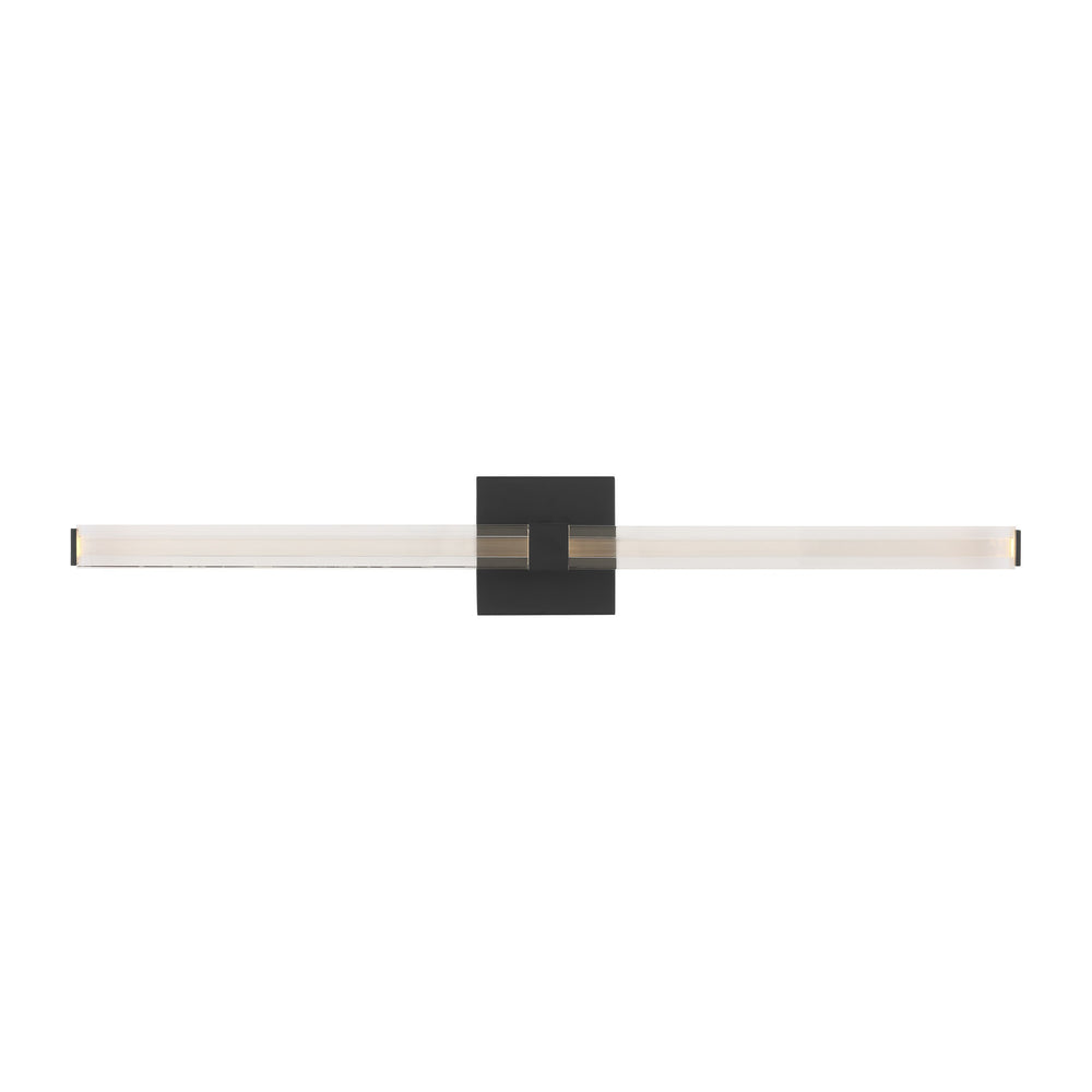 Visual Comfort Modern - LED Vanity - Reiya Square - Nightshade Black- Union Lighting Luminaires Decor