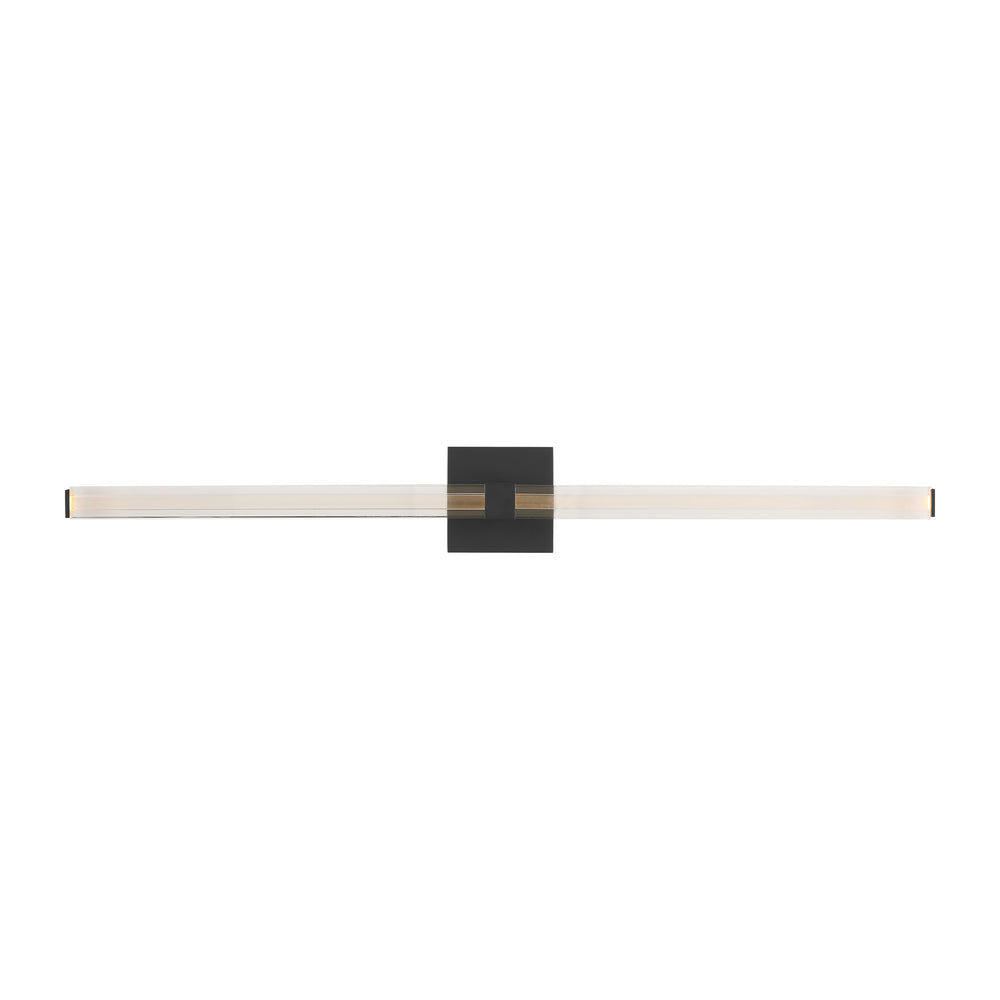 Visual Comfort Modern - LED Vanity - Reiya Square - Nightshade Black- Union Lighting Luminaires Decor
