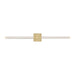 Visual Comfort Modern - LED Vanity - Reiya Square - Hand-Rubbed Antique Brass- Union Lighting Luminaires Decor