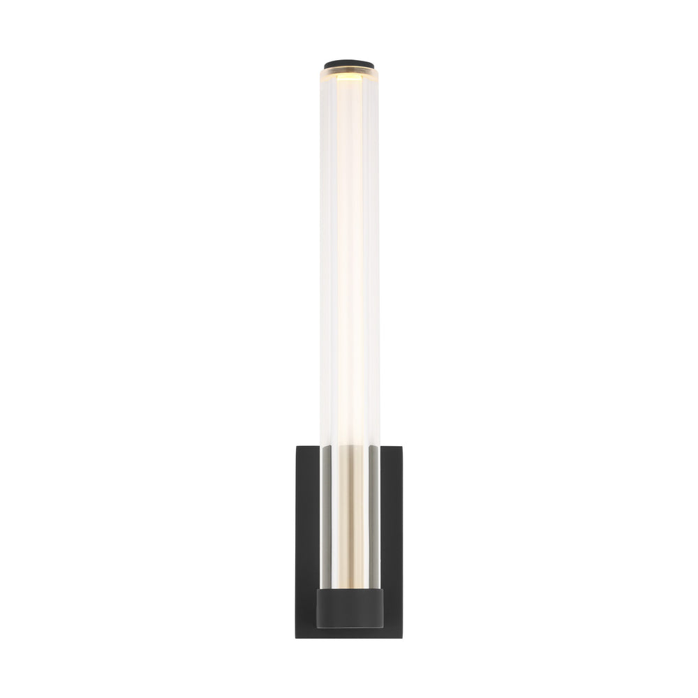 Visual Comfort Modern - LED Wall Sconce - Reiya Round - Nightshade Black- Union Lighting Luminaires Decor