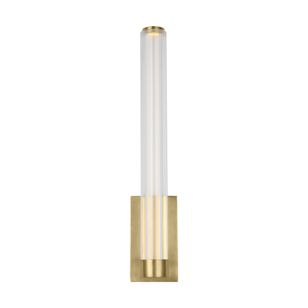 Visual Comfort Modern - LED Wall Sconce - Reiya Round - Hand-Rubbed Antique Brass- Union Lighting Luminaires Decor