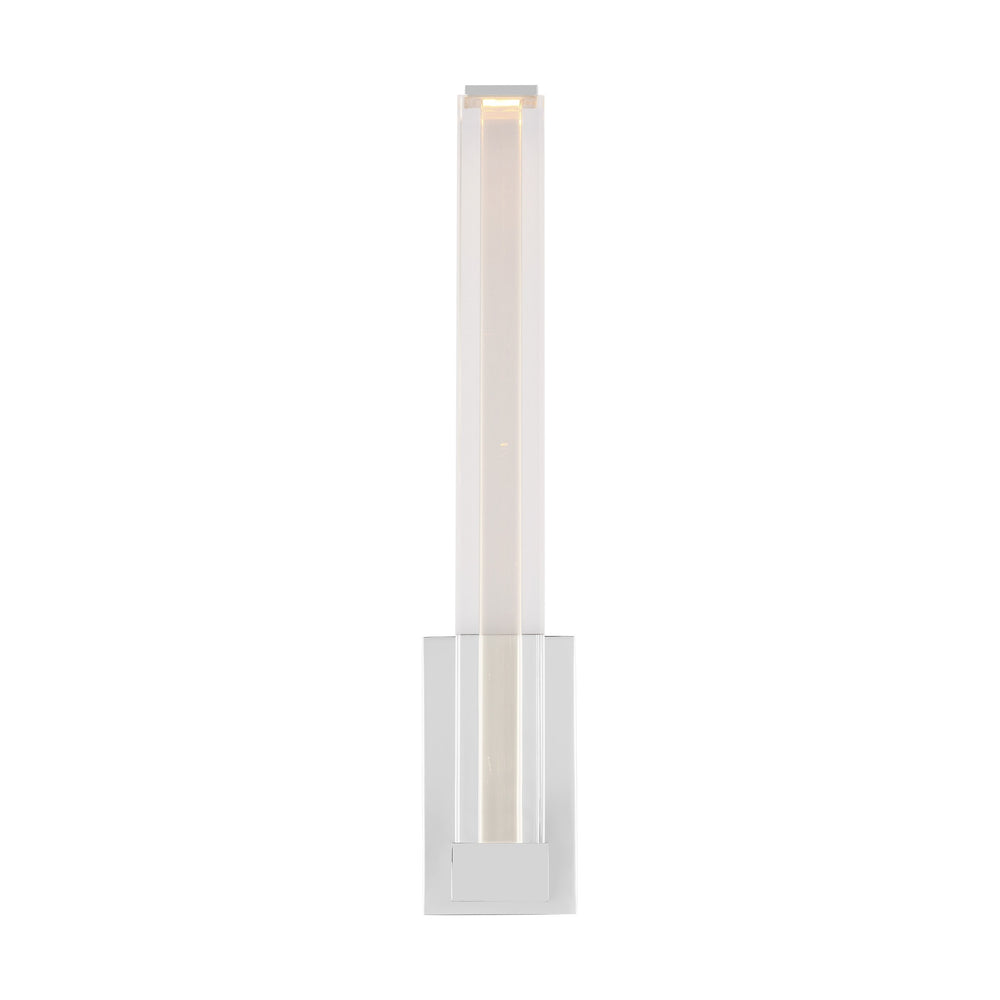 Visual Comfort Modern - LED Wall Sconce - Reiya Square - Chrome- Union Lighting Luminaires Decor