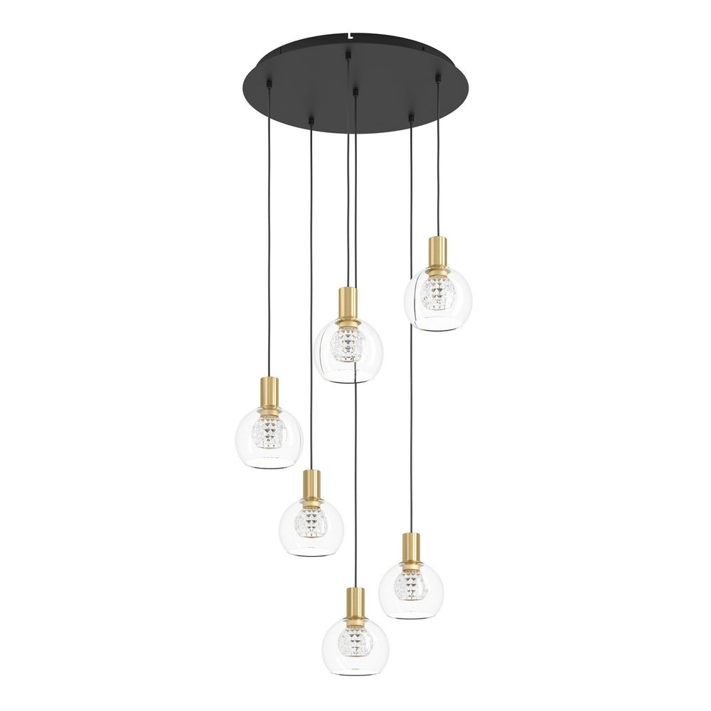 Eglo Canada - LED Pendant - Terque - Black, Brushed Gold- Union Lighting Luminaires Decor