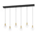 Eglo Canada - LED Linear Pendant - Terque - Black, Brushed Gold- Union Lighting Luminaires Decor