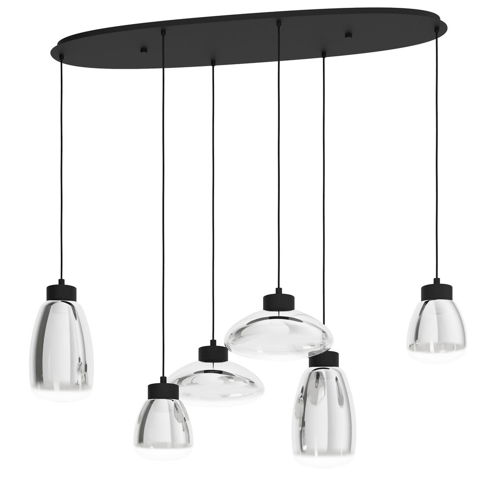 Eglo Canada - LED Linear Pendant - Sarnarra - Black- Union Lighting Luminaires Decor