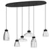 Eglo Canada - LED Linear Pendant - Sarnarra - Black- Union Lighting Luminaires Decor