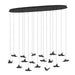 Eglo Canada - LED Linear Pendant - Paratebueno - Black, Black Chrome- Union Lighting Luminaires Decor