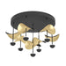 Eglo Canada - LED Ceiling Mount - Dracera - Black, Gold Leaf- Union Lighting Luminaires Decor