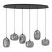 Eglo Canada - LED Linear Pendant - Larva - Black- Union Lighting Luminaires Decor