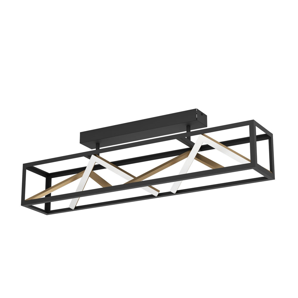 Eglo Canada - LED Ceiling Mount - Penela - Black / Gold- Union Lighting Luminaires Decor