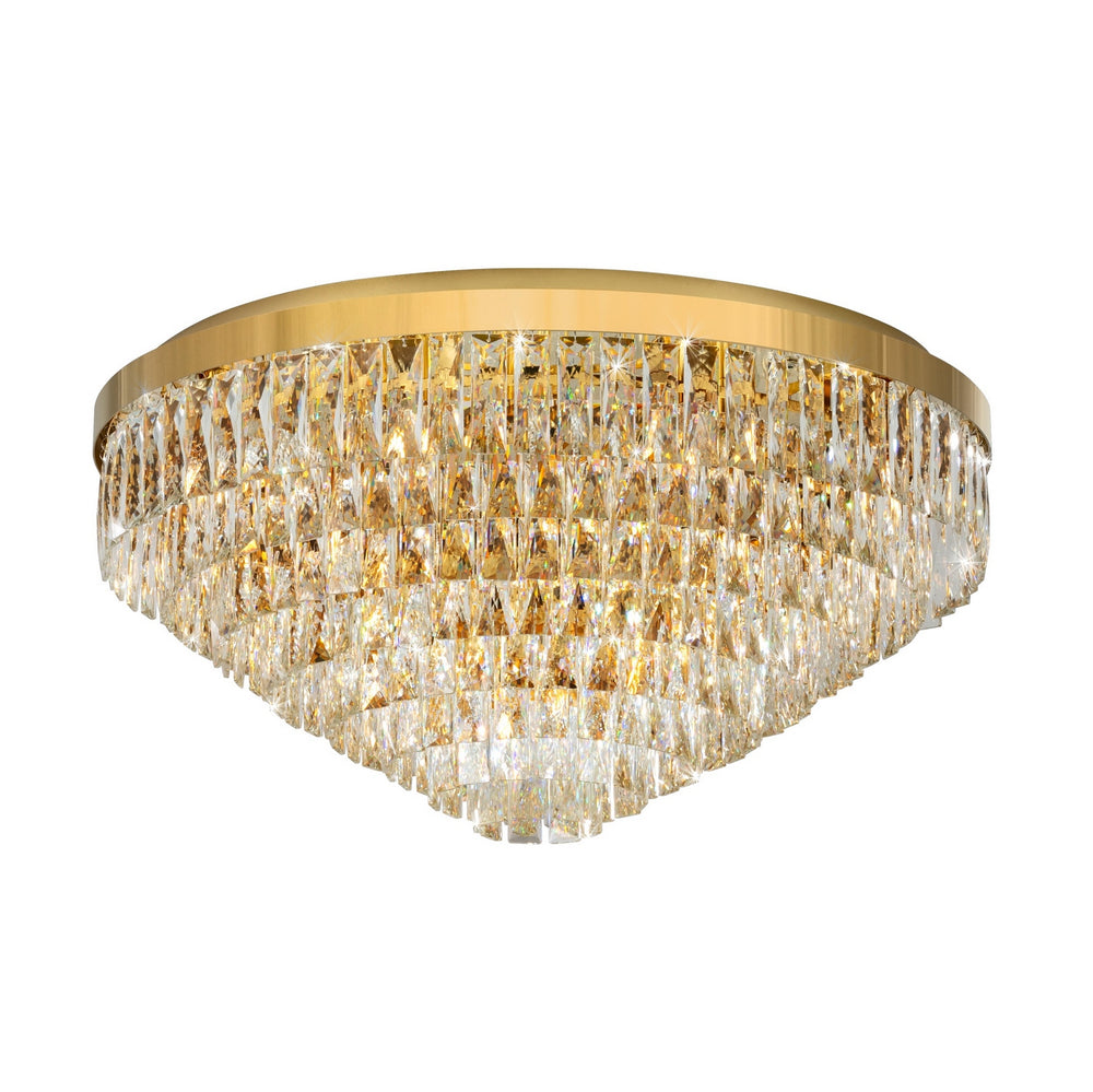 Eglo Canada - 16 Light Ceiling Mount - Valparaiso - Gold- Union Lighting Luminaires Decor