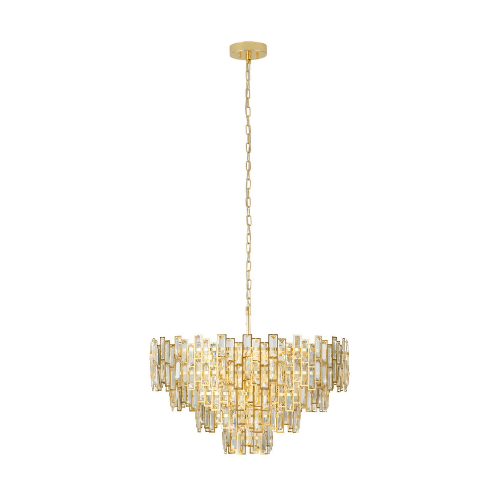 Eglo Canada - Ten Light Pendant - Calmeilles - Brass- Union Lighting Luminaires Decor