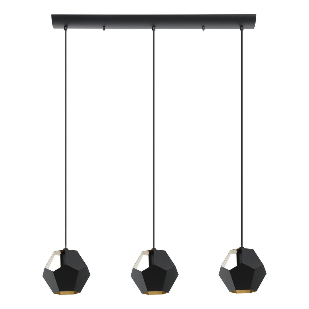 Eglo Canada - Three Light Linear Pendant - Rasigures - Black- Union Lighting Luminaires Decor