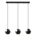 Eglo Canada - Three Light Linear Pendant - Rasigures - Black- Union Lighting Luminaires Decor