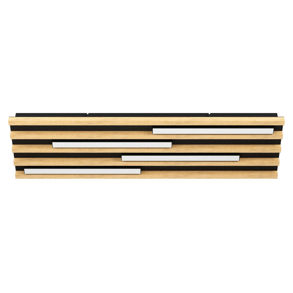 Eglo Canada - LED Ceiling Mount - Marreira - Natural, Black- Union Lighting Luminaires Decor