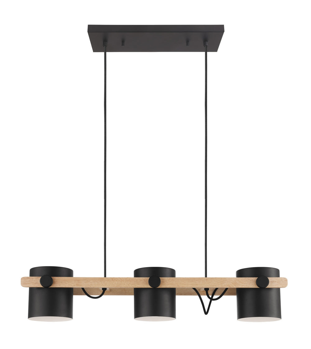Eglo Canada - Three Light Pendant - Hornwood - Black- Union Lighting Luminaires Decor