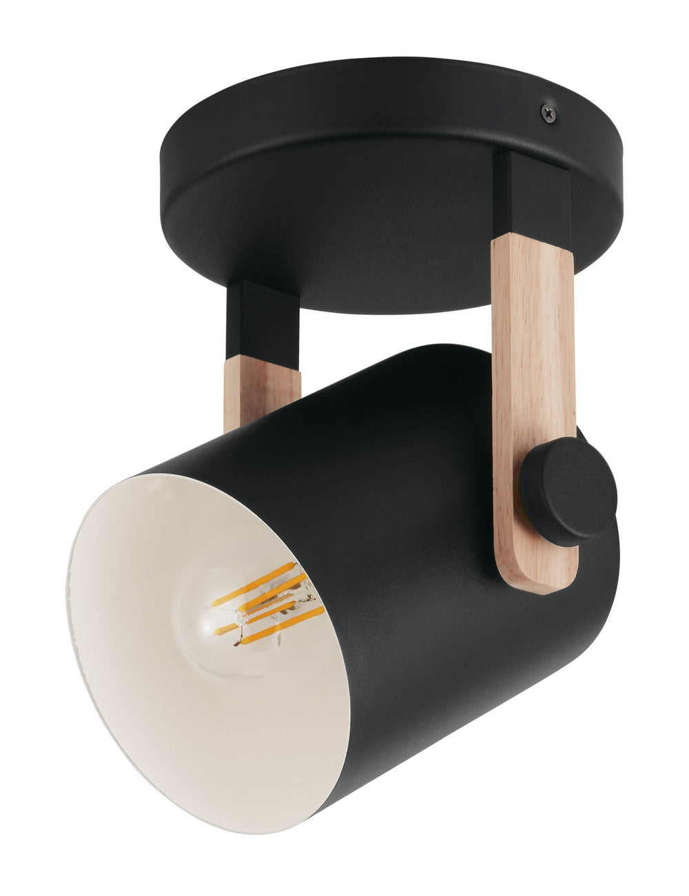 Eglo Canada - One Light Ceiling Mount - Hornwood - Black- Union Lighting Luminaires Decor