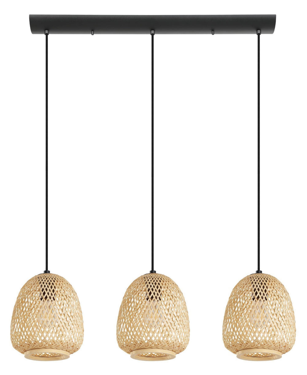 Eglo Canada - Three Light Pendant - Dembleby - Black- Union Lighting Luminaires Decor