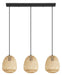 Eglo Canada - Three Light Pendant - Dembleby - Black- Union Lighting Luminaires Decor