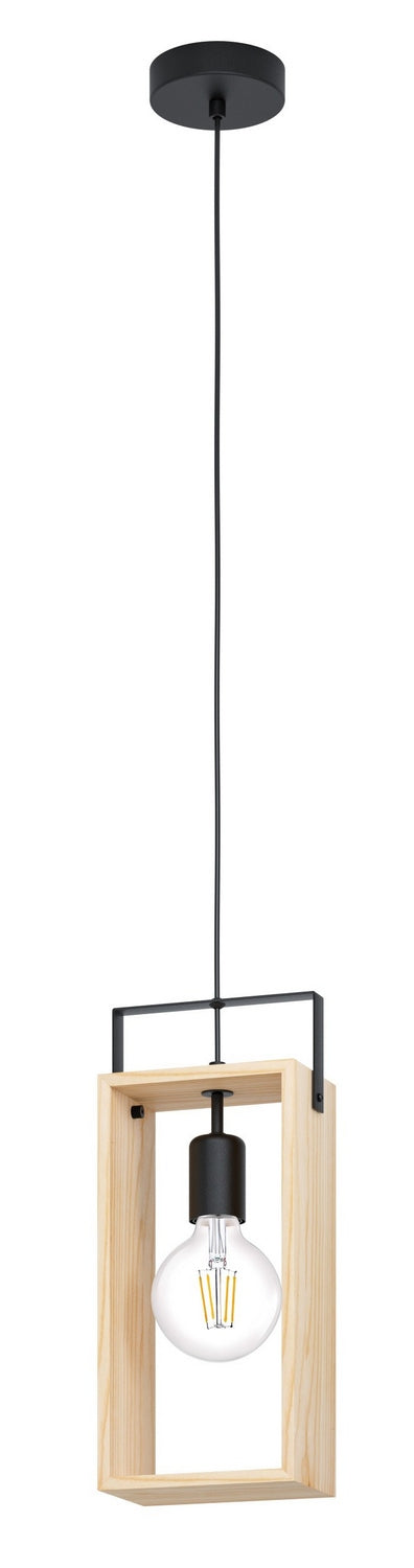 Eglo Canada - One Light Pendant - Famborough - Black- Union Lighting Luminaires Decor