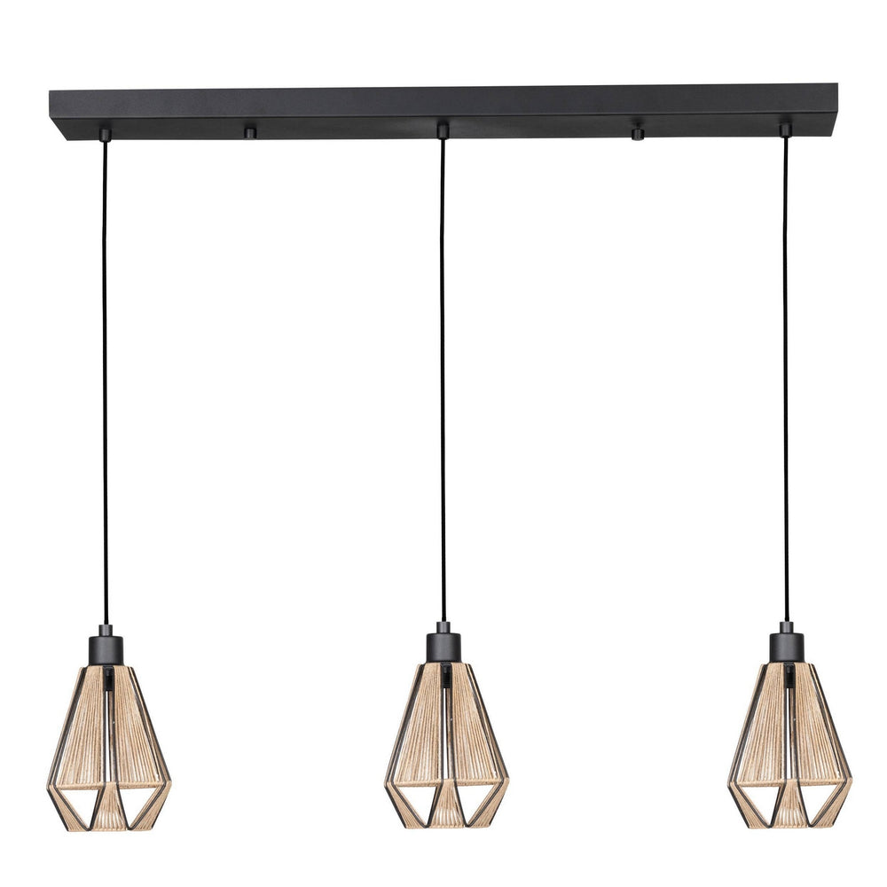 Eglo Canada - Three Light Pendant - Adwickle - Black- Union Lighting Luminaires Decor
