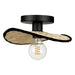 Eglo Canada - One Light Ceiling Mount - Marywell - Black- Union Lighting Luminaires Decor