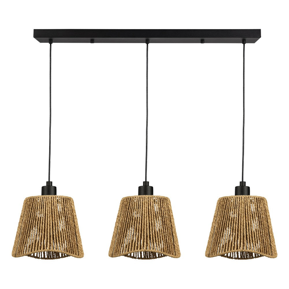 Eglo Canada - Three Light Pendant - Lavister - Black- Union Lighting Luminaires Decor